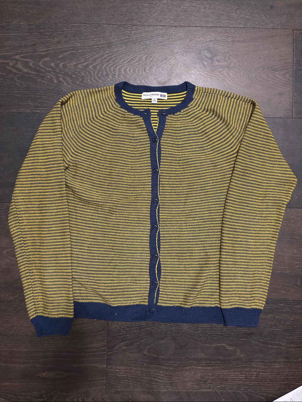 Uniqlo x Ines de la fressange Blue & Yellow Striped knit